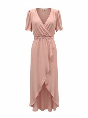 Standards & Practices "Rogue Pink" Wrap Dress